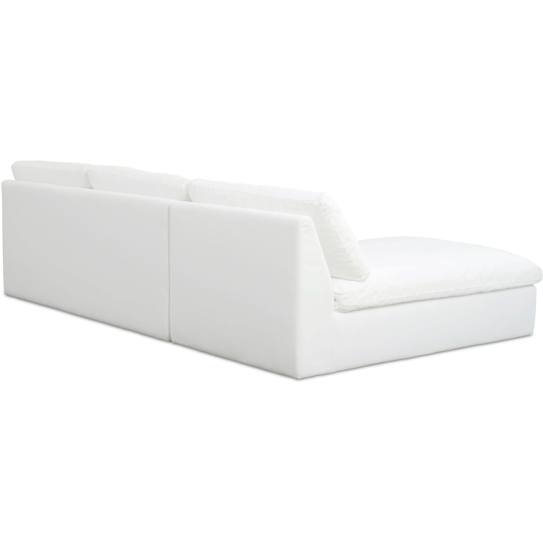 Miles White Outdoor Modular, 2 Piece